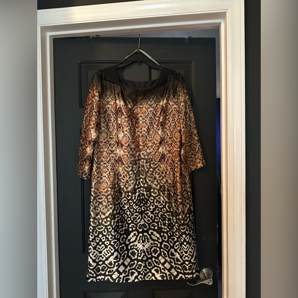 Muse Brown And Black Animal Print Blouse